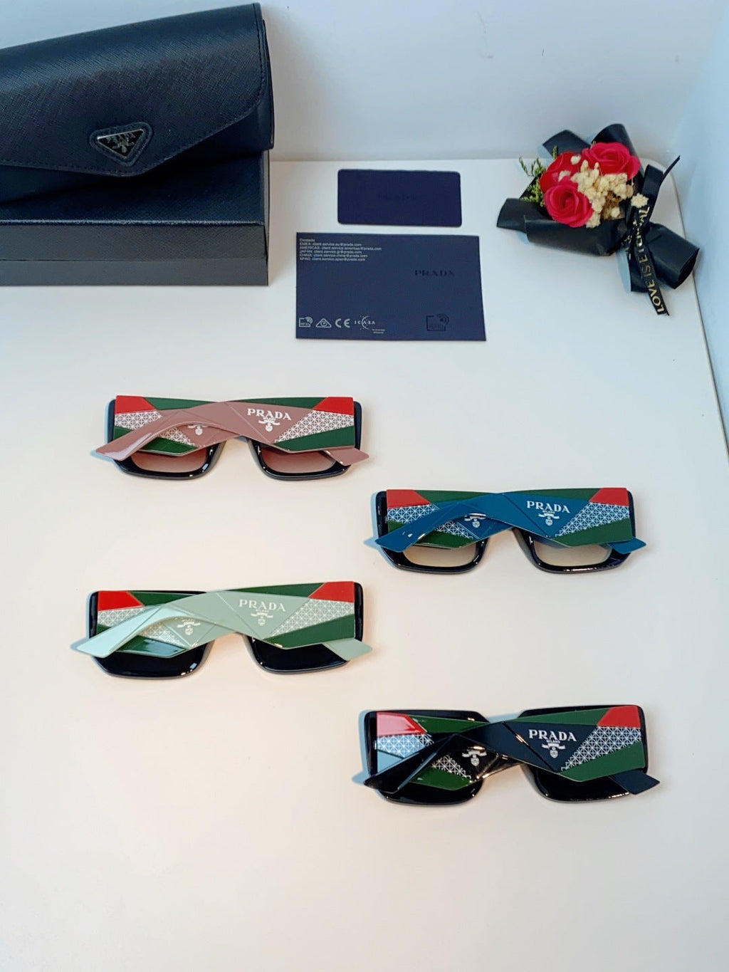 Prada Fashion Blue Lens Sunglasses for Men & Women - 432158 - detail image 11
