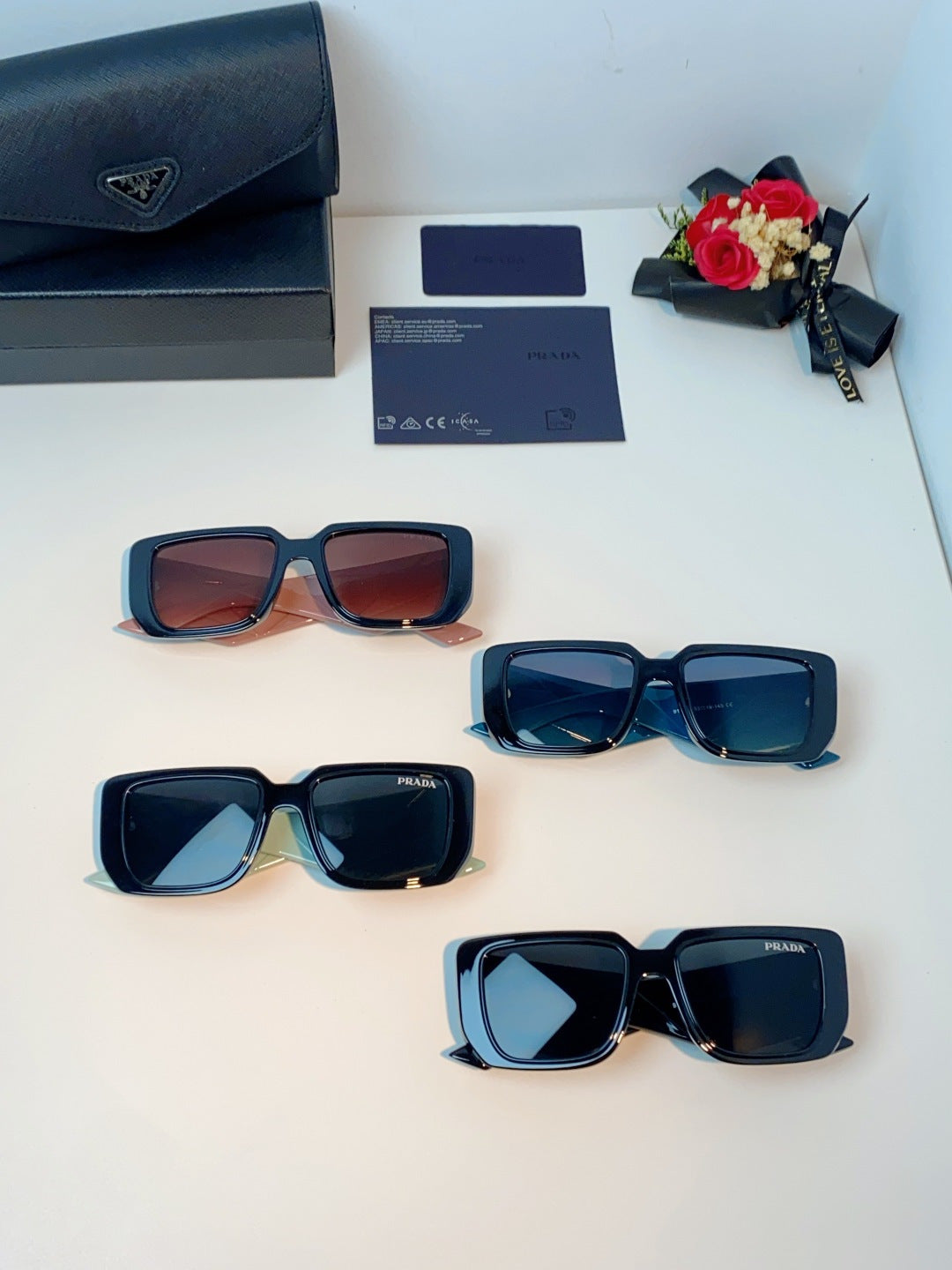 Prada Fashion Blue Lens Sunglasses for Men & Women - 432158 - detail image 12