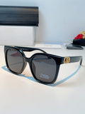 Dior Polarized Cat-Eye Black Lens Sunglasses for Women