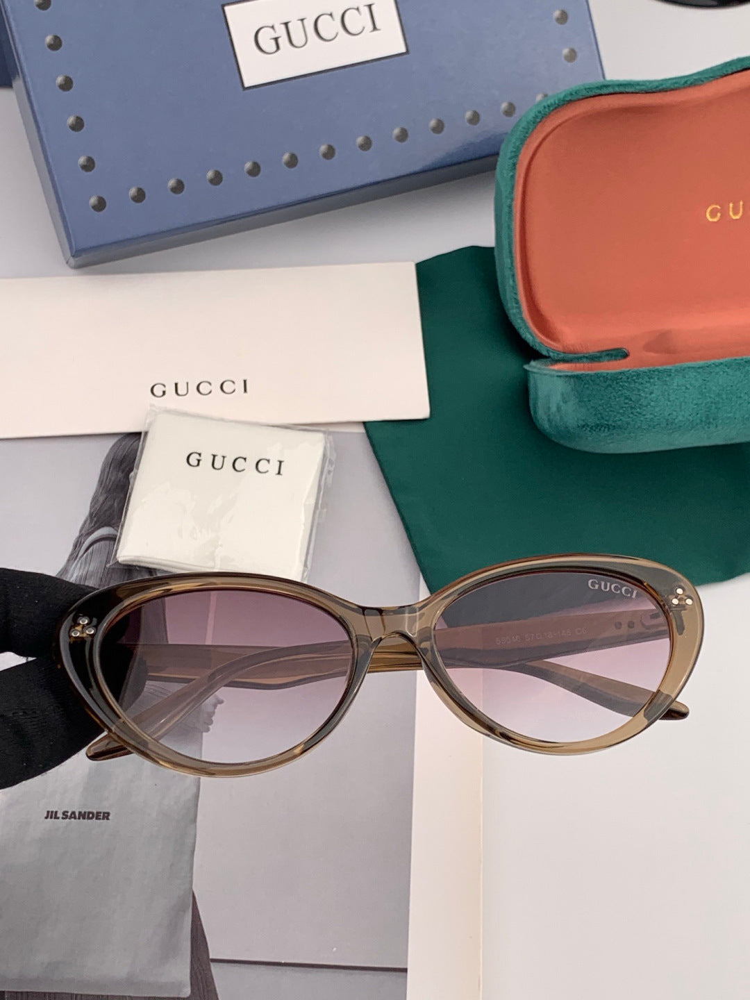 Gucci G65504 Polarized Fashion Gold Lens Sunglasses for Men & Women - 934069