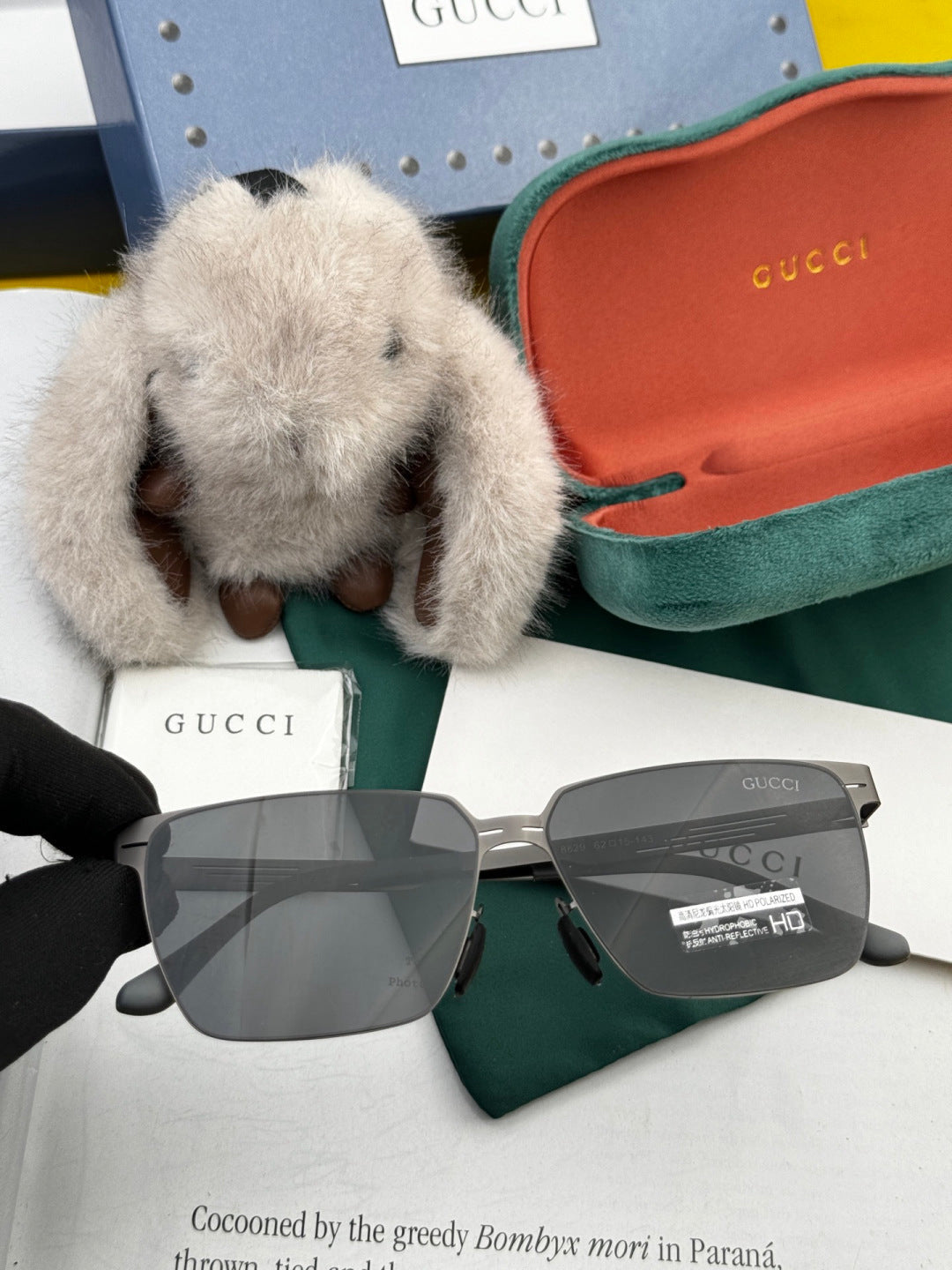 Gucci G9882 Polarized Fashion Black Lens Sunglasses for Men & Women
