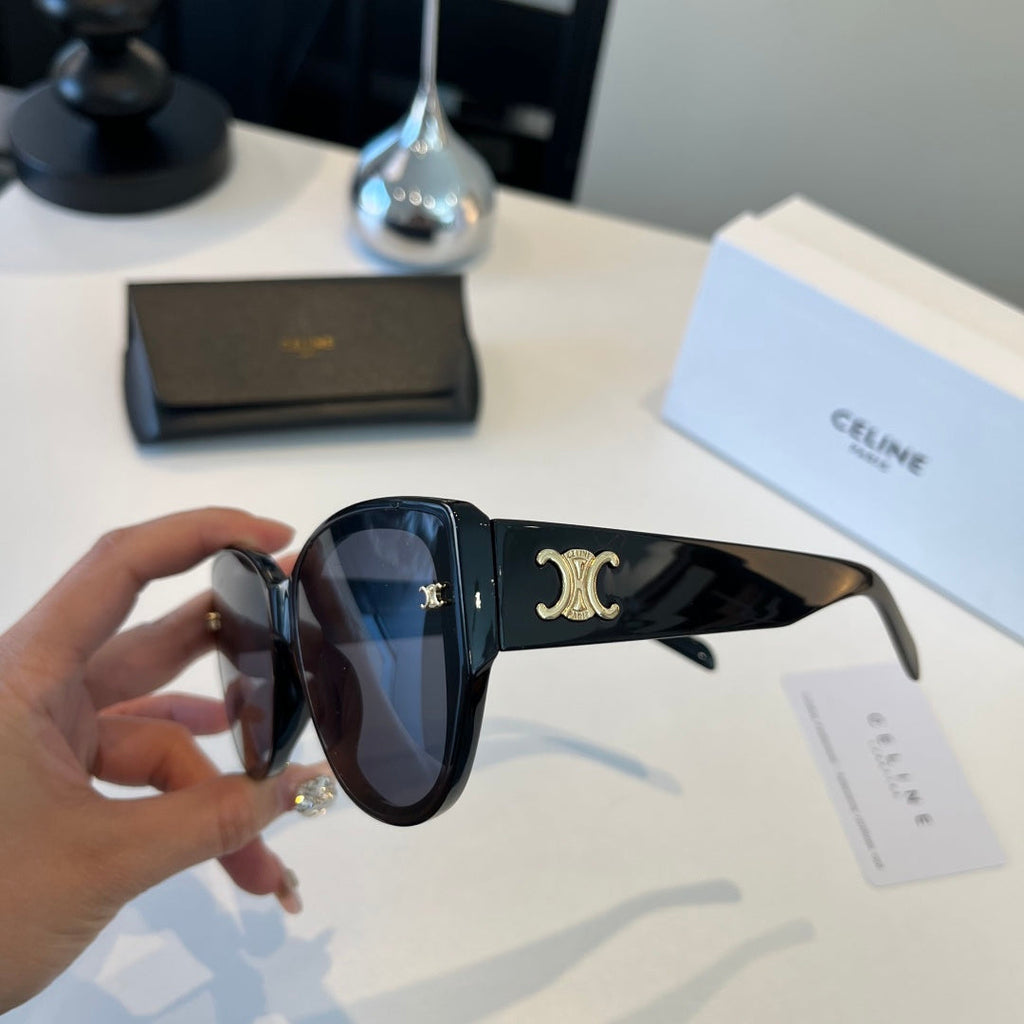 Celine Fashion Black Lens Sunglasses for Men & Women - 415653 - detail image 4