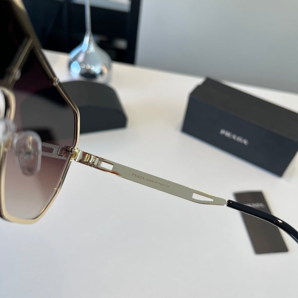 Prada Polarized Fashion Silver Lens Sunglasses for Men - 487155 - detail image 5