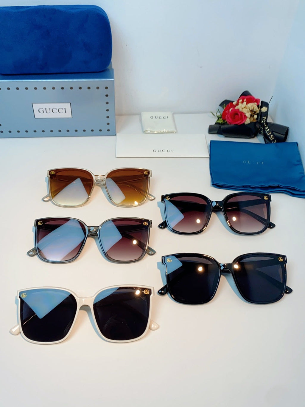 Gucci Fashion Red Lens Sunglasses for Men & Women - 997543 - detail image 12
