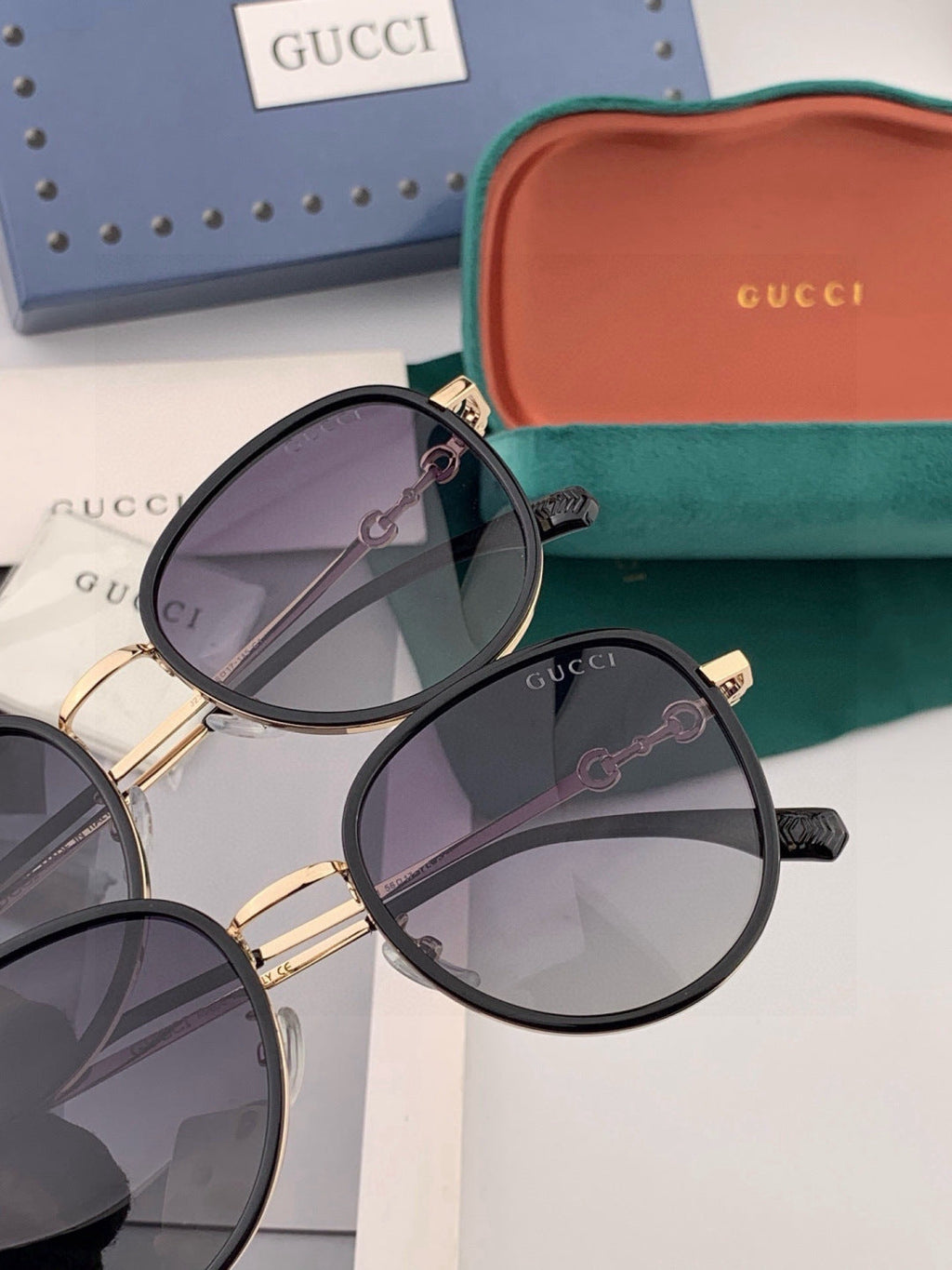 Gucci G2211 Round Red Lens Sunglasses for Men & Women - 997612 - detail image 4