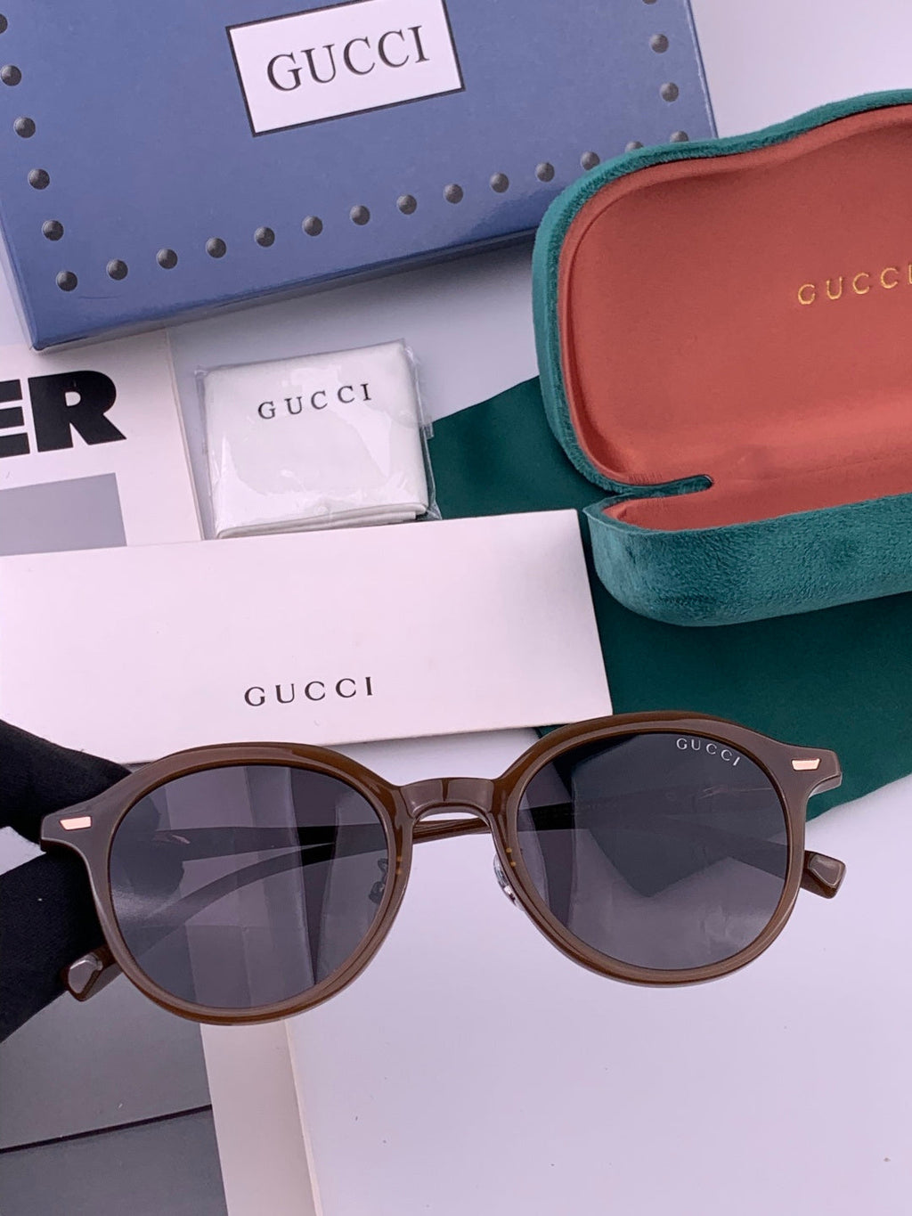 Gucci G7991 Polarized Fashion Gold Lens Sunglasses for Women - 997607 - detail image 3