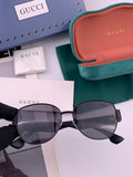 Gucci G22201 Metal Square Gold Lens Sunglasses for Men & Women