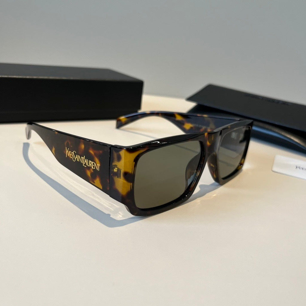 Saint Laurent Slim Black Lens Sunglasses for Men & Women - 382508