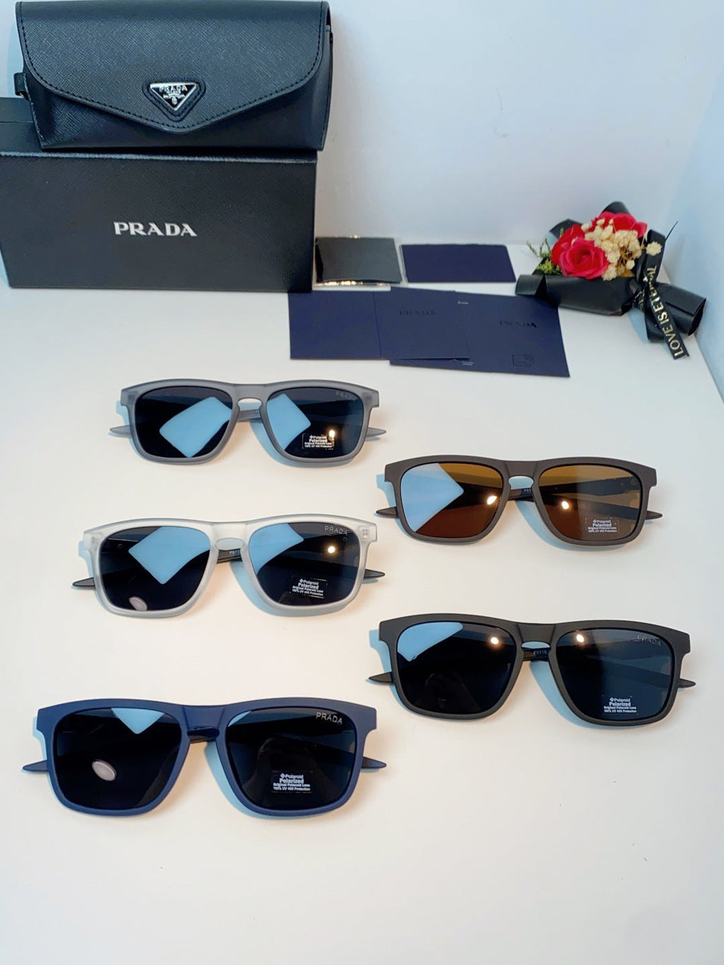 Prada Polarized Fashion Gray Lens Sunglasses for Men - detail image 12