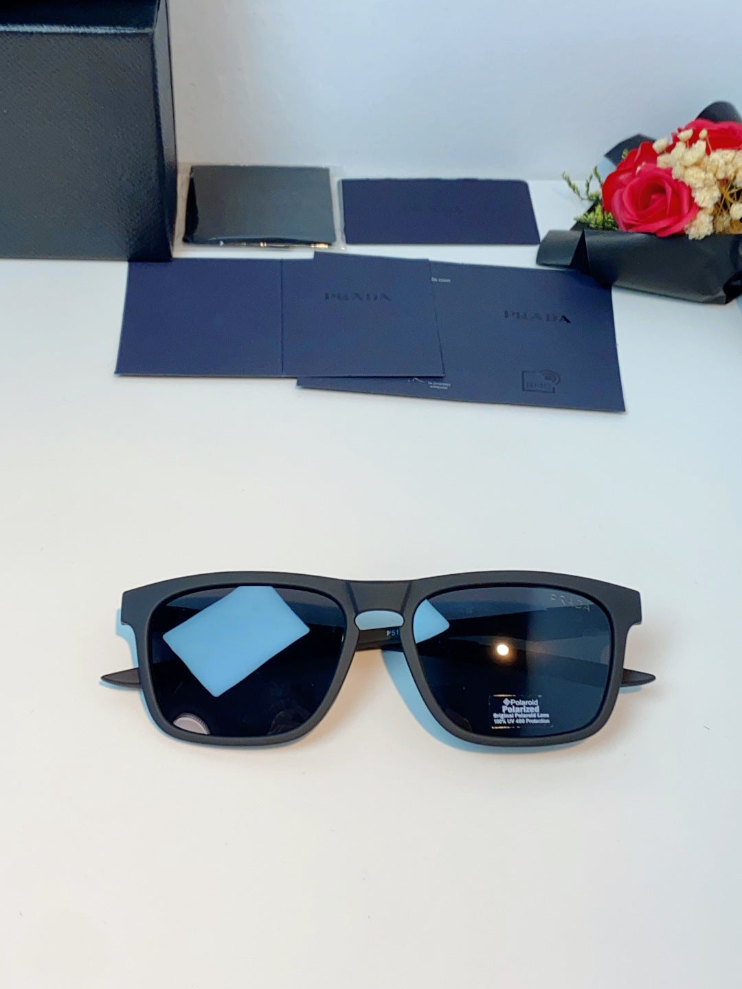 Prada Polarized Fashion Gray Lens Sunglasses for Men - 398947 - detail image 9