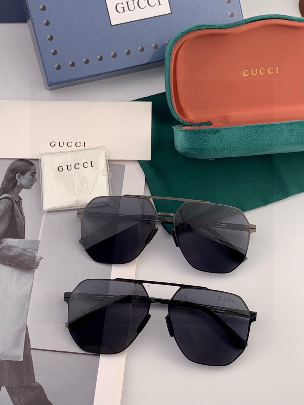 Gucci G611 Polarized Fashion Black Lens Sunglasses for Men & Women - 132271 - detail image 5