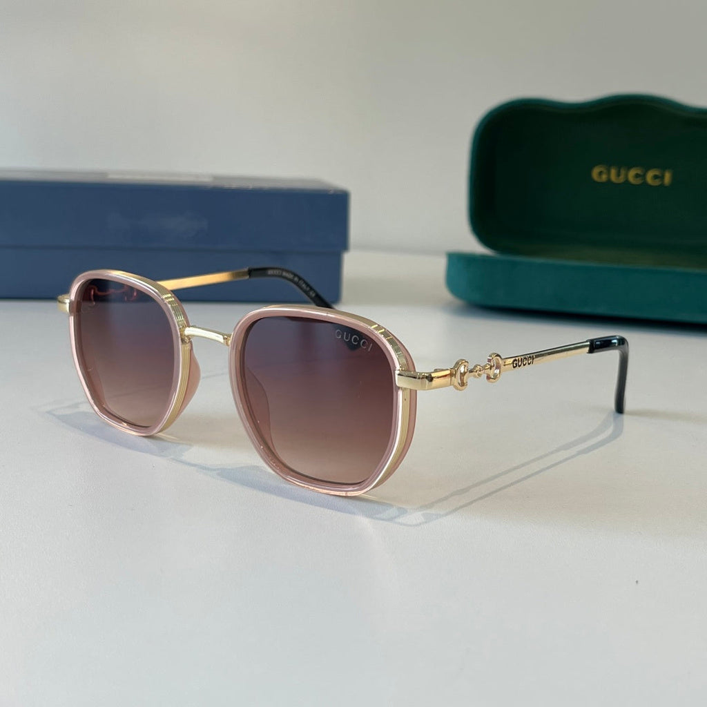 Gucci Oversized Red Lens Sunglasses for Women - 132251 - detail image 3