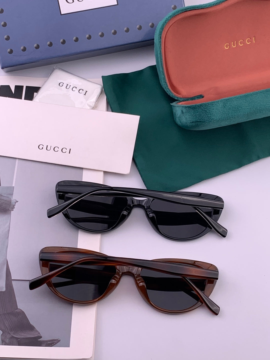 Gucci G3820 Polarized Square Black Lens Sunglasses for Men & Women - 132297 - detail image 6