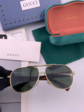 Gucci G08893 Aviator Black Lens Sunglasses for Men & Women - 132302