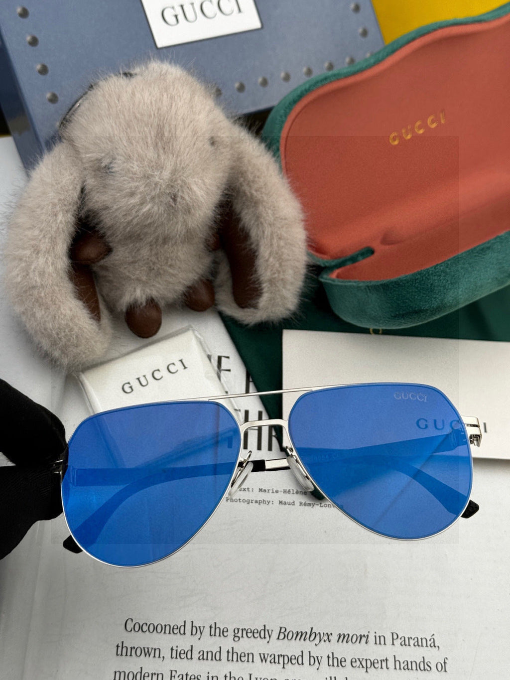 Gucci G41805 Fashion Black Lens Sunglasses for Men & Women - detail image 2
