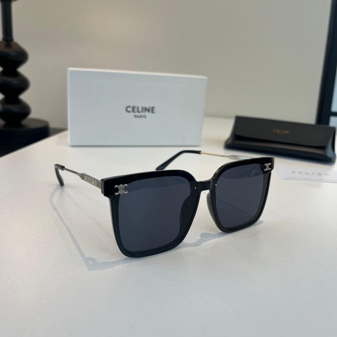Celine Fashion Black Lens Sunglasses for Men & Women - 372004