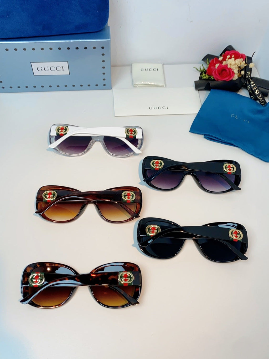 Gucci Oval Purple Lens Sunglasses for Men & Women - detail image 11