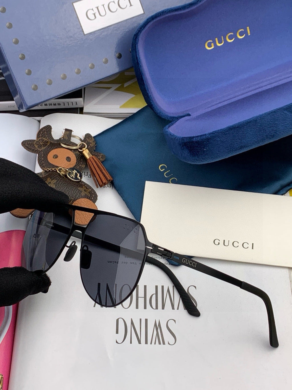 Gucci G2731 Polarized Fashion Gold Lens Sunglasses for Men & Women - 158208 - detail image 6