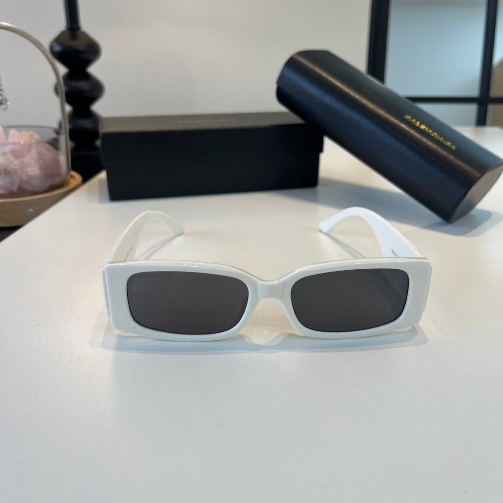 Balenciaga Rectangular Silver Lens Sunglasses for Men & Women - 372347 - detail image 2
