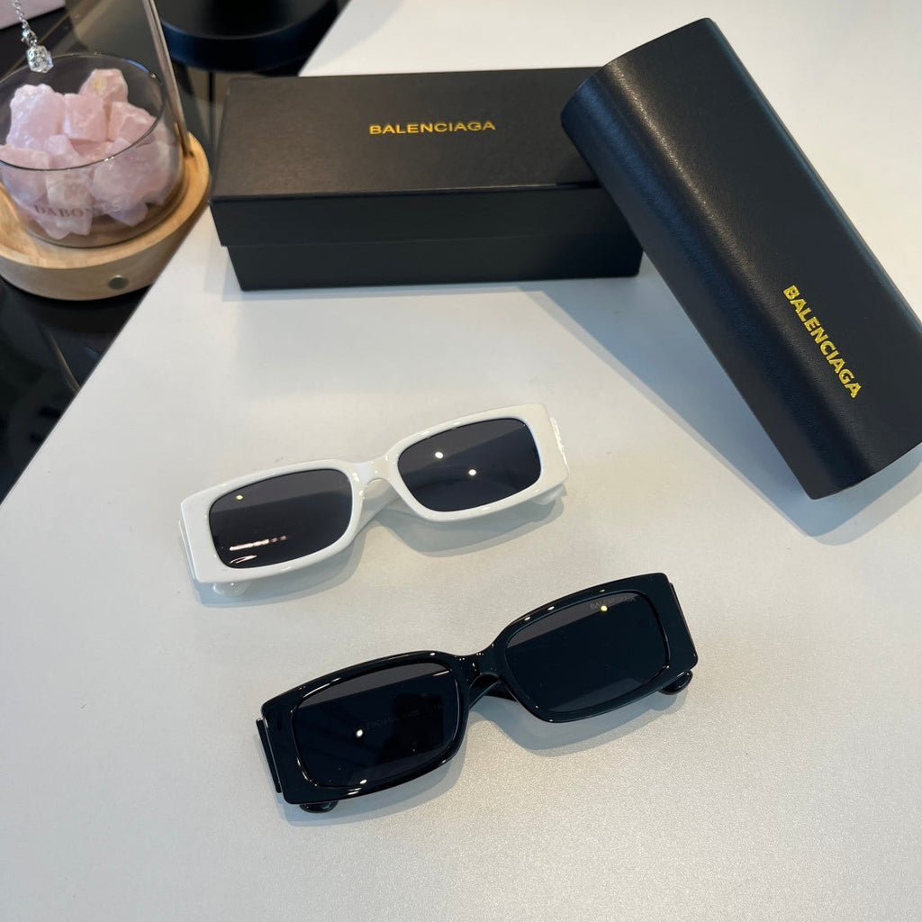 Balenciaga Rectangular Silver Lens Sunglasses for Men & Women - 372347 - detail image 7