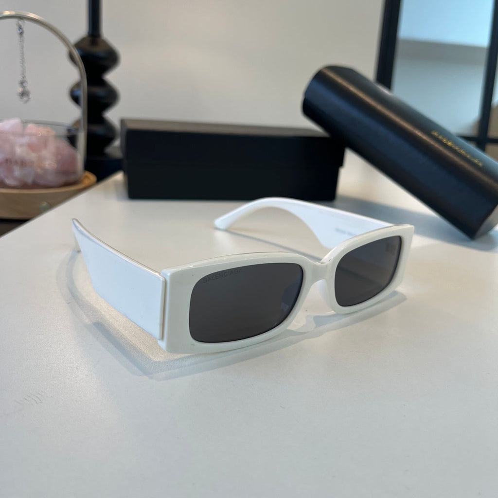 Balenciaga Rectangular Silver Lens Sunglasses for Men & Women - 158565