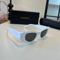 Balenciaga Rectangular Silver Lens Sunglasses for Men & Women - 449653