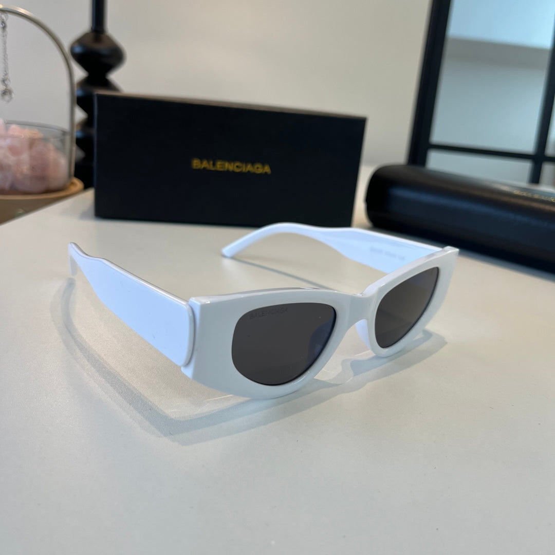 Balenciaga Rectangular Silver Lens Sunglasses for Men & Women - 449653