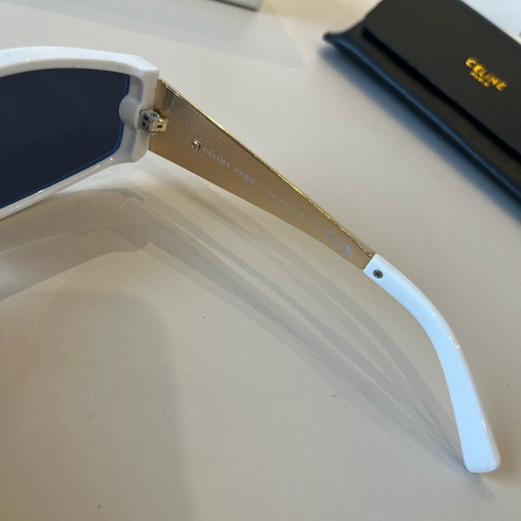 Celine Metal Fashion Blue Lens Sunglasses for Men & Women - detail image 7