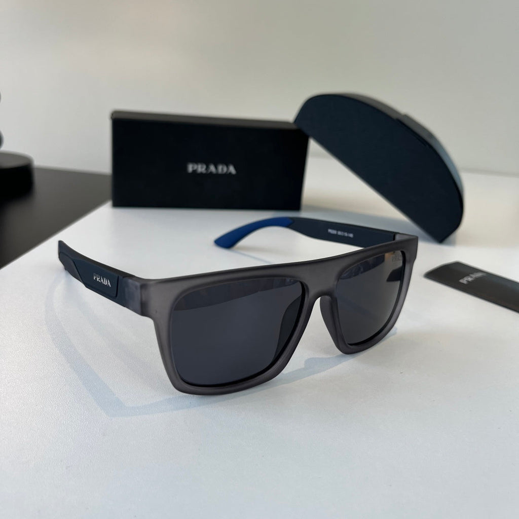 Prada Polarized Fashion Black Lens Sunglasses for Men - 398955