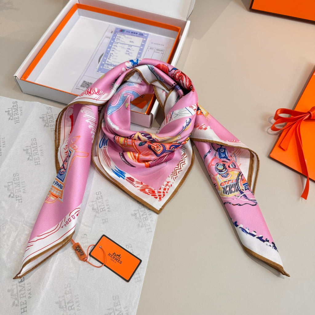 Hermès 90X90CM Fashion Pink Lens Sunglasses for Men & Women - 433021 - detail image 4