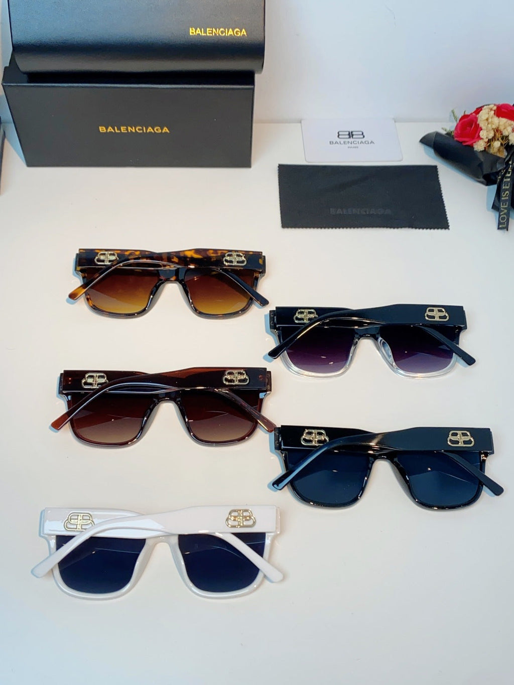 Balenciaga Fashion Red Lens Sunglasses for Men & Women - 358653 - detail image 11