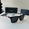 Prada Fashion Black Lens Sunglasses for Men - 382703