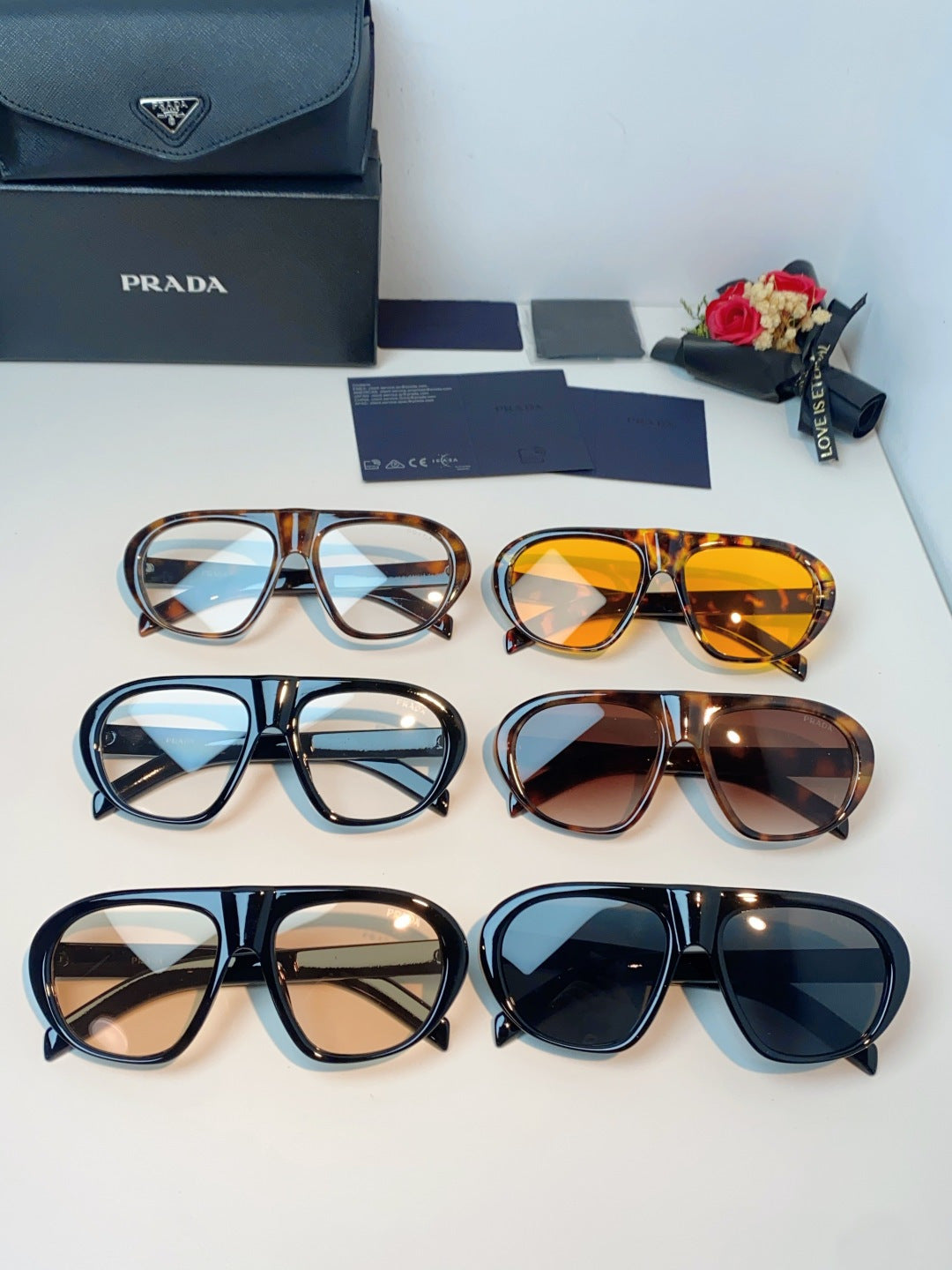 Prada Aviator Brown Lens Sunglasses for Men & Women - detail image 12