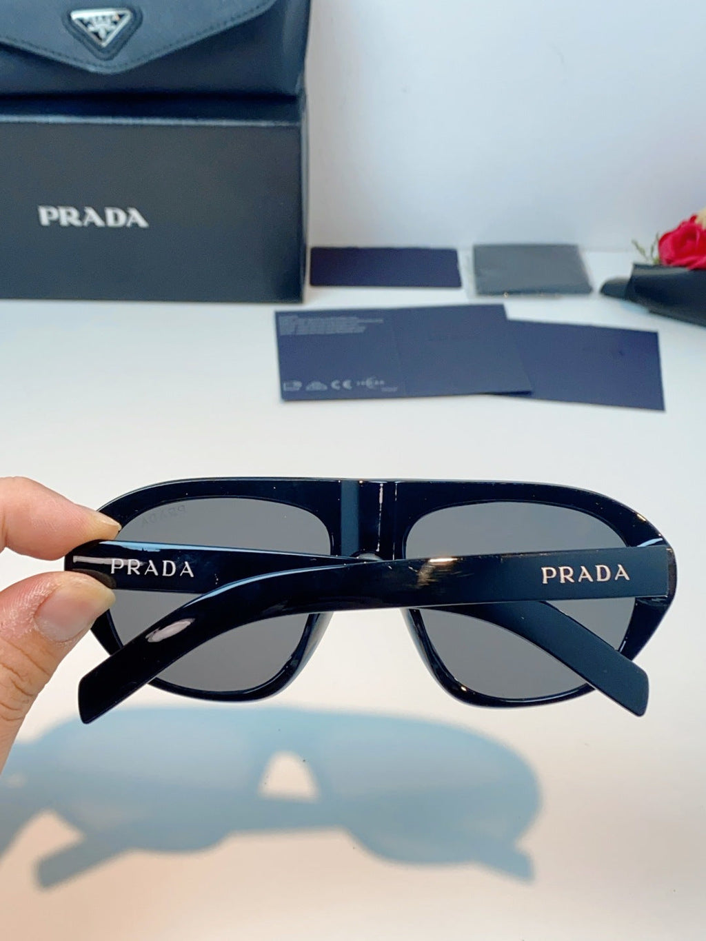 Prada Aviator Blue Lens Sunglasses for Men & Women - 449380 - detail image 5