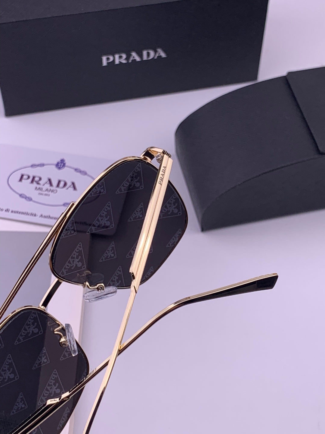 Prada Fashion Silver Lens Sunglasses for Men - 415702 - detail image 3