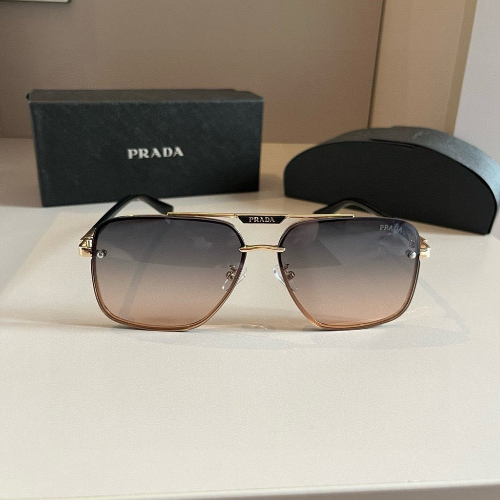 Prada Polarized Fashion Silver Lens Sunglasses for Men - 487101 - detail image 3