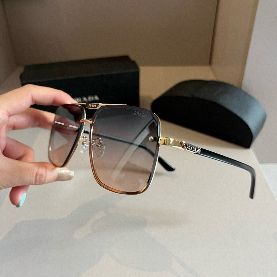 Prada Polarized Fashion Silver Lens Sunglasses for Men - 487101 - detail image 2