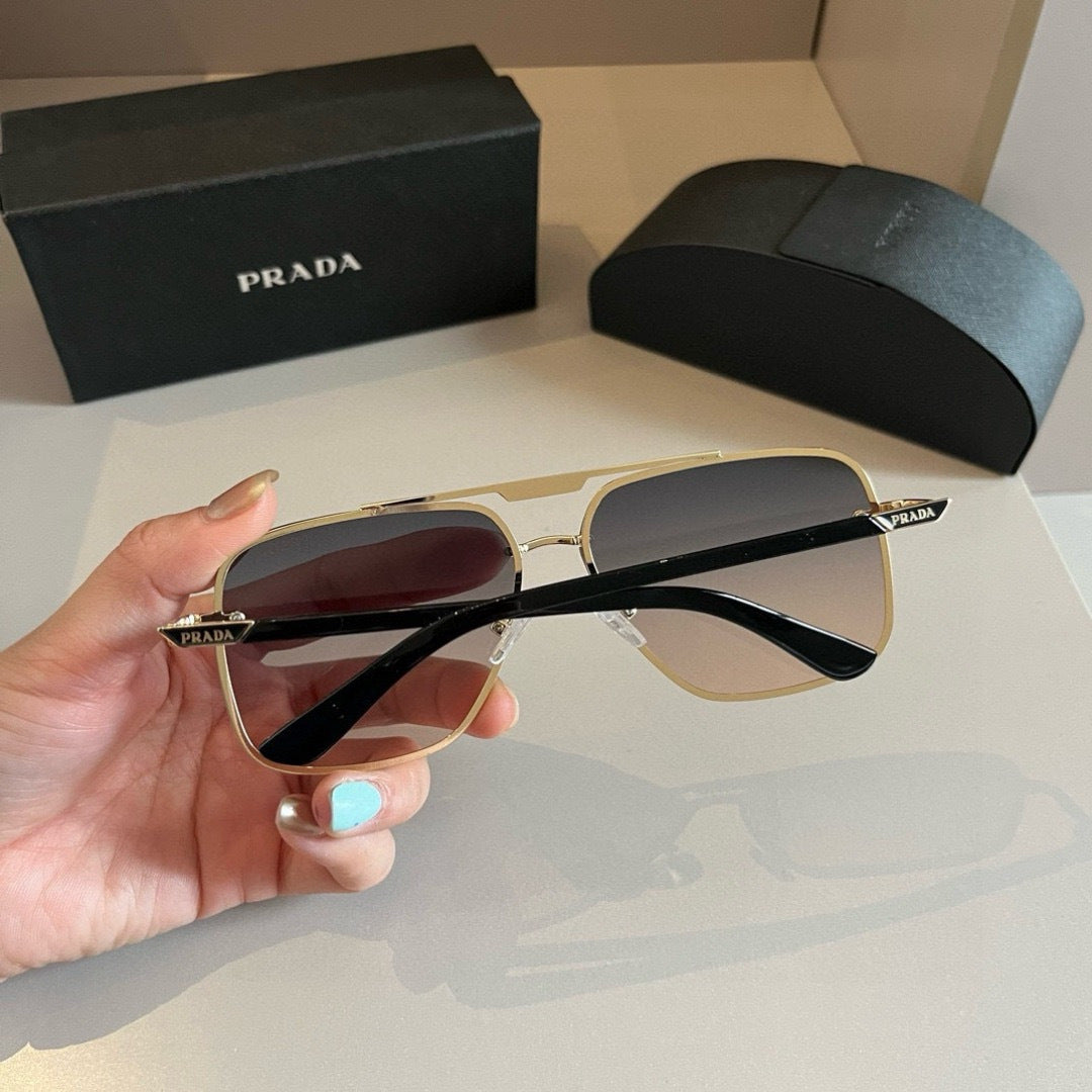 Prada Polarized Fashion Silver Lens Sunglasses for Men - 432048 - detail image 4