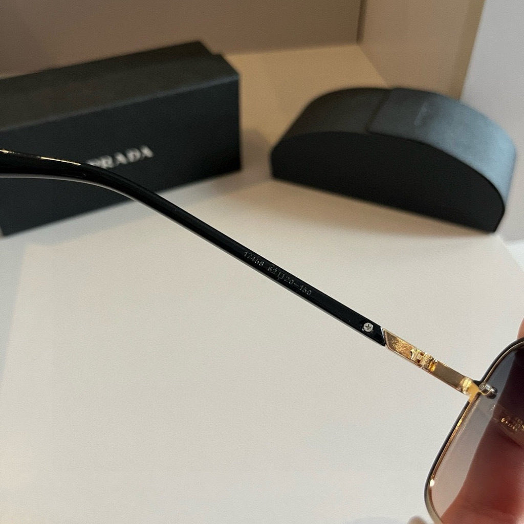 Prada Polarized Fashion Silver Lens Sunglasses for Men - 487101 - detail image 8