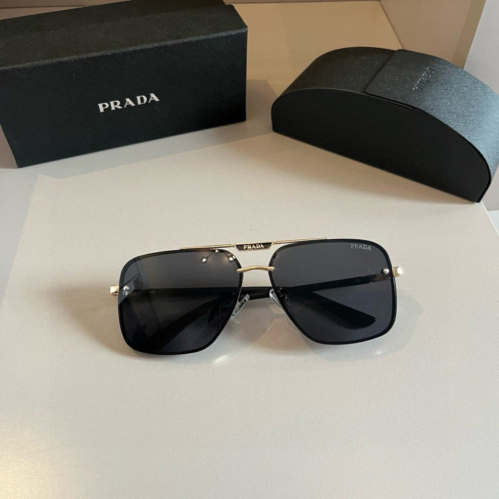 Prada Polarized Fashion Silver Lens Sunglasses for Men - 487102 - detail image 3