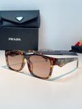 Prada Polarized Square Brown Lens Sunglasses for Men & Women