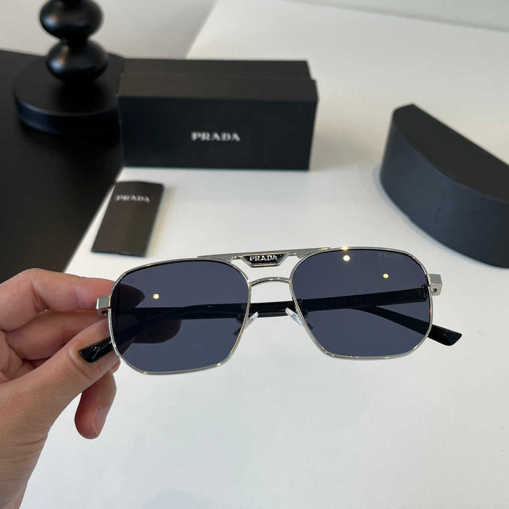 Prada Polarized Fashion Silver Lens Sunglasses for Men - 432179 - detail image 5