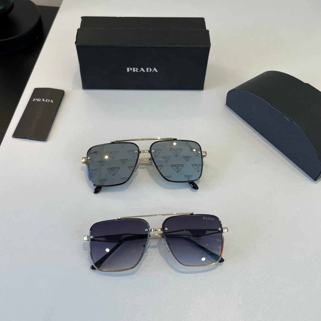 Prada Polarized Fashion Silver Lens Sunglasses for Men - 465584 - detail image 10