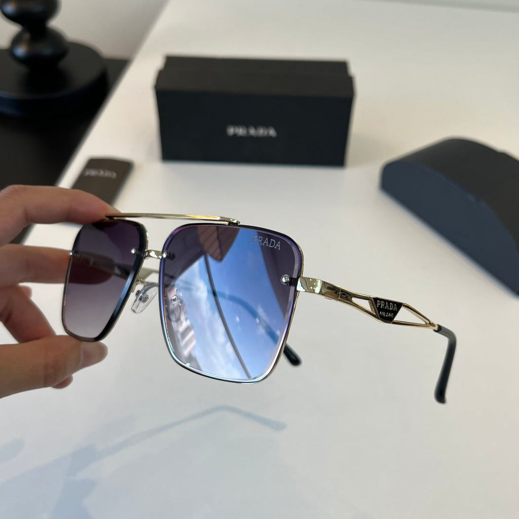 Prada Polarized Fashion Silver Lens Sunglasses for Men - 432038 - detail image 4