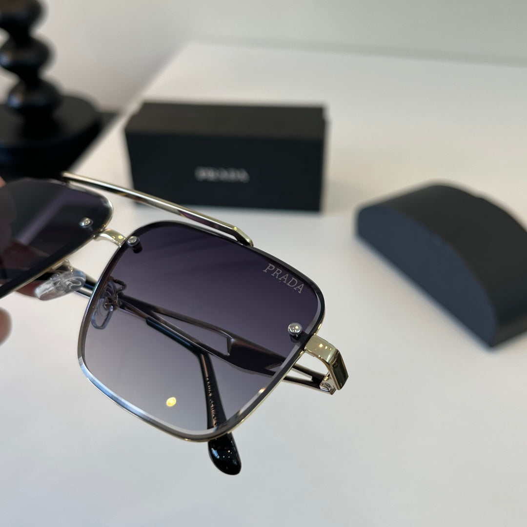 Prada Polarized Fashion Silver Lens Sunglasses for Men - 432038 - detail image 8