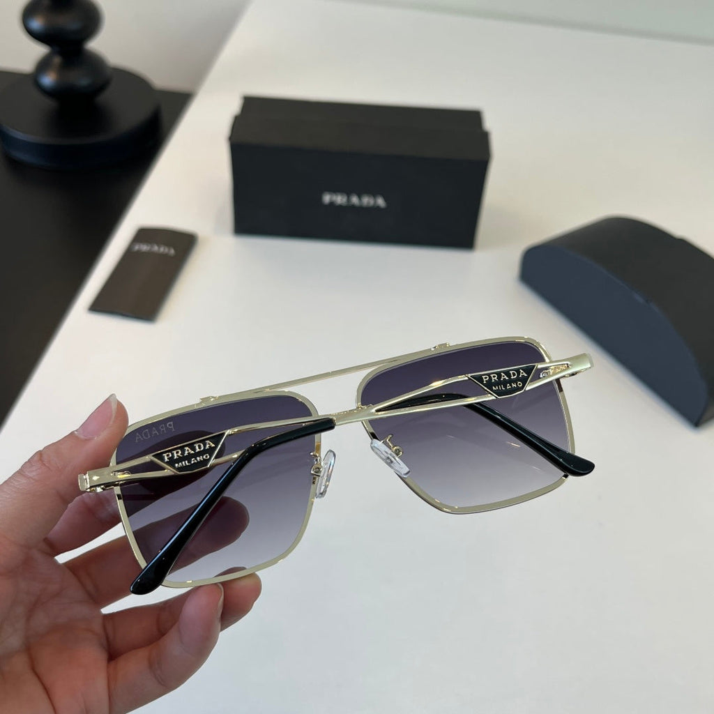 Prada Polarized Fashion Silver Lens Sunglasses for Men - 465584 - detail image 5