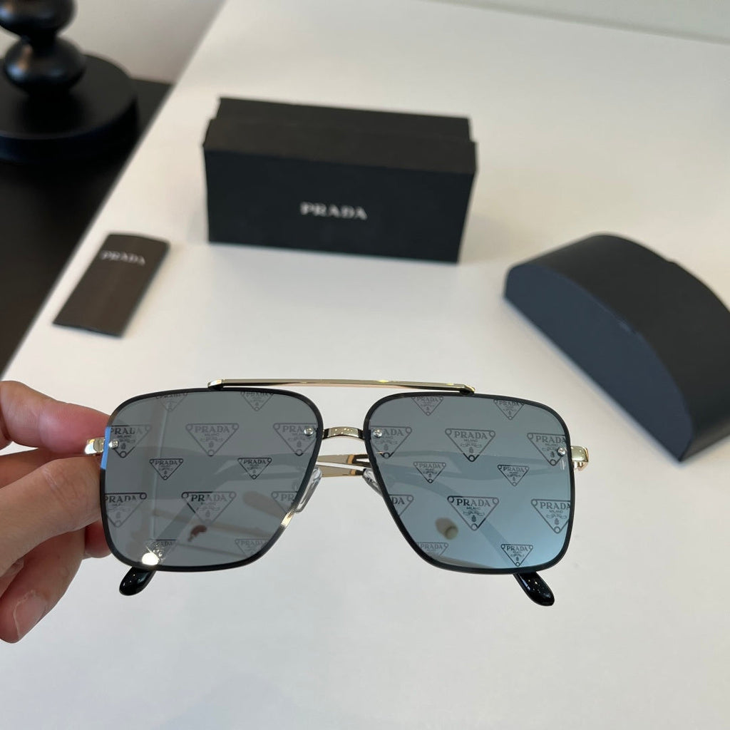 Prada Polarized Fashion Silver Lens Sunglasses for Men - 465585 - detail image 6