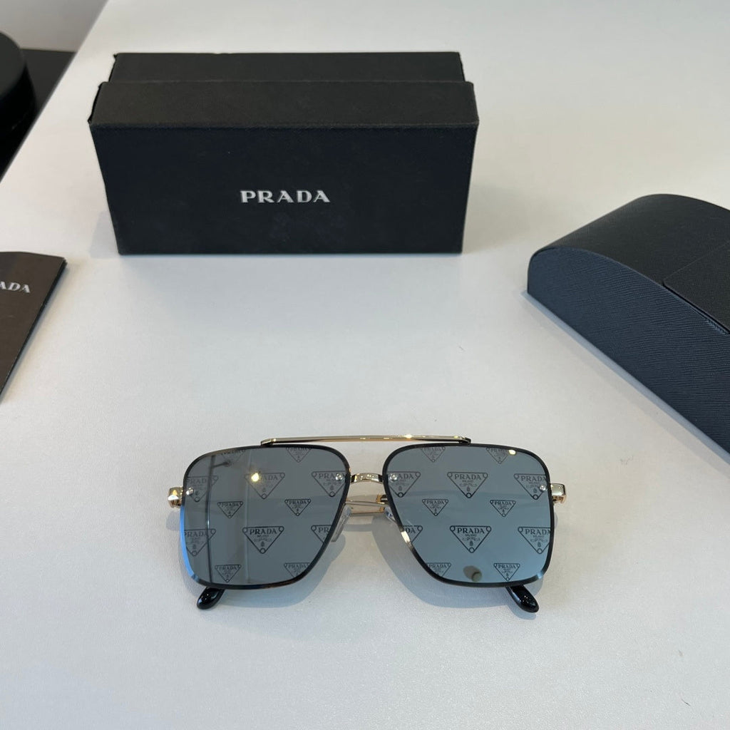 Prada Polarized Fashion Silver Lens Sunglasses for Men - 465585 - detail image 5