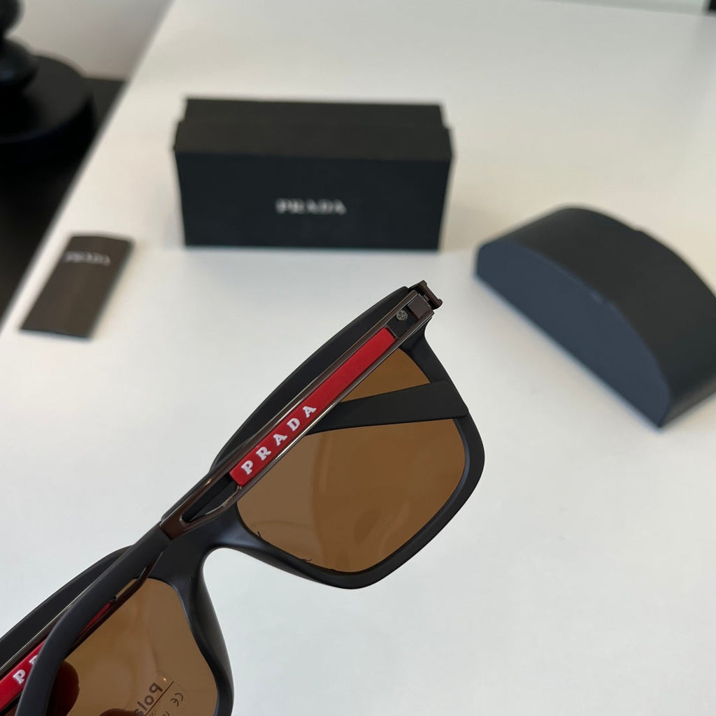 Prada Fashion Black Lens Sunglasses for Men - 449300 - detail image 7