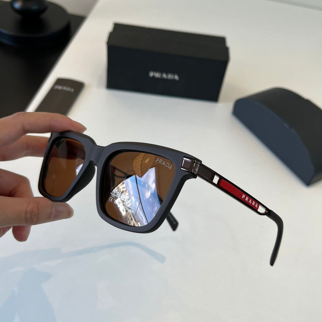 Prada Fashion Black Lens Sunglasses for Men - 432177 - detail image 4